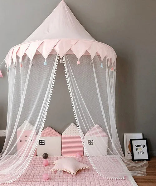 Un Rifugio da Favola: Tenda Camera da Letto per Bambini con Baldacchino Pieghevole.