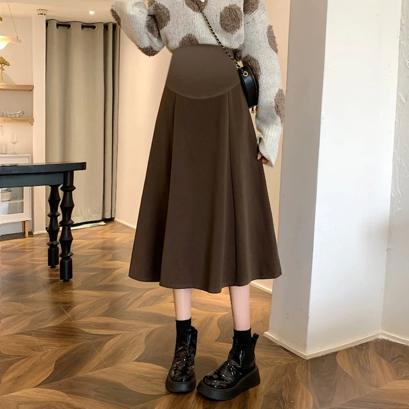 Gonna Premaman Lunga da Lavoro. Eleganza Comoda per Tutti i Giorni