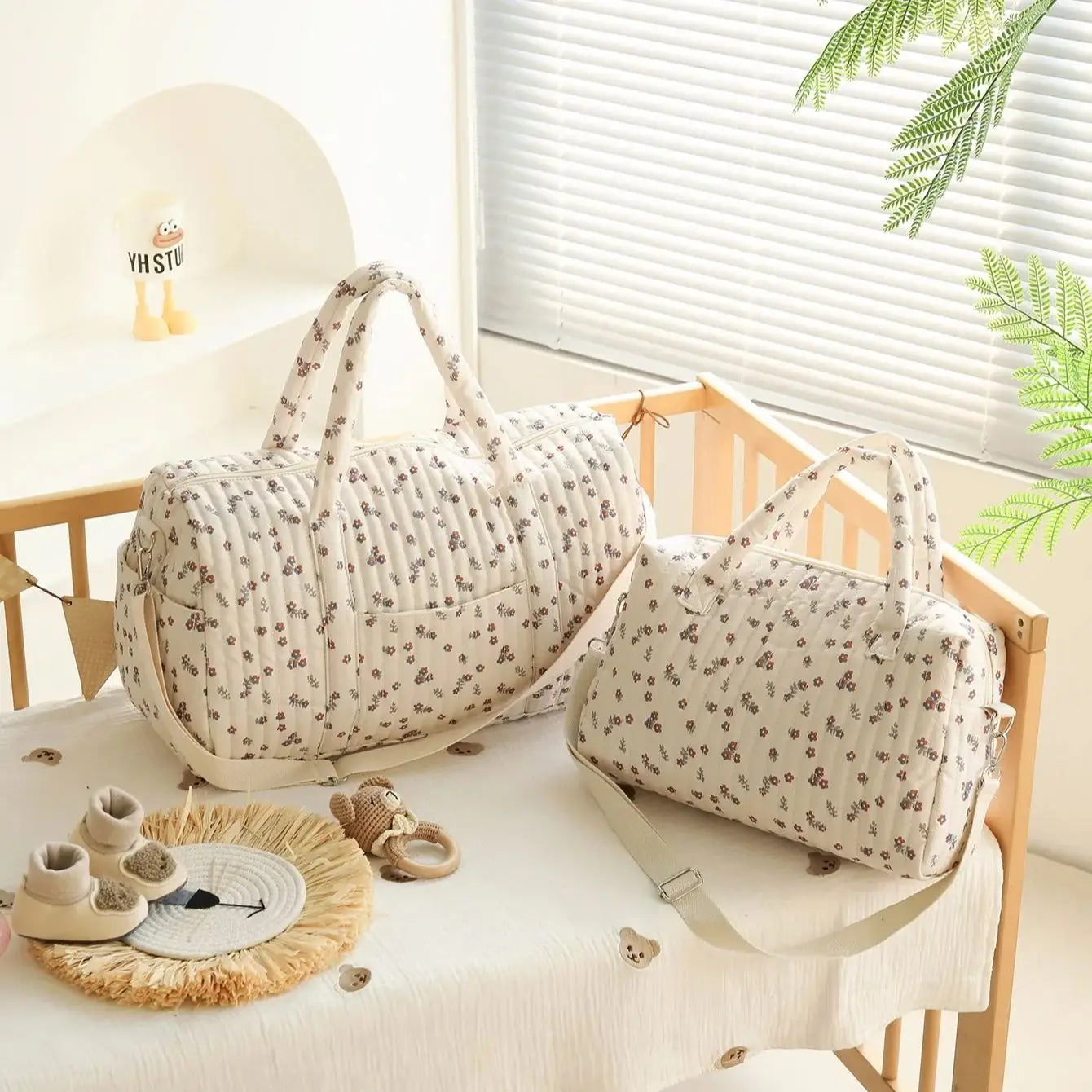 Bolsa grande para guardar pañales de mamá, elegante, espaciosa y lista para cada aventura 👶✨