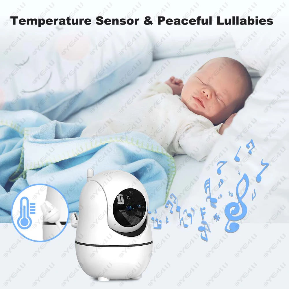 Telecamera Sorveglianza. Monitor Video per Bambini 5 Pollici HD. Sorveglianza Intelligente, Tranquillità Sempre e Ovunque 👶🔒