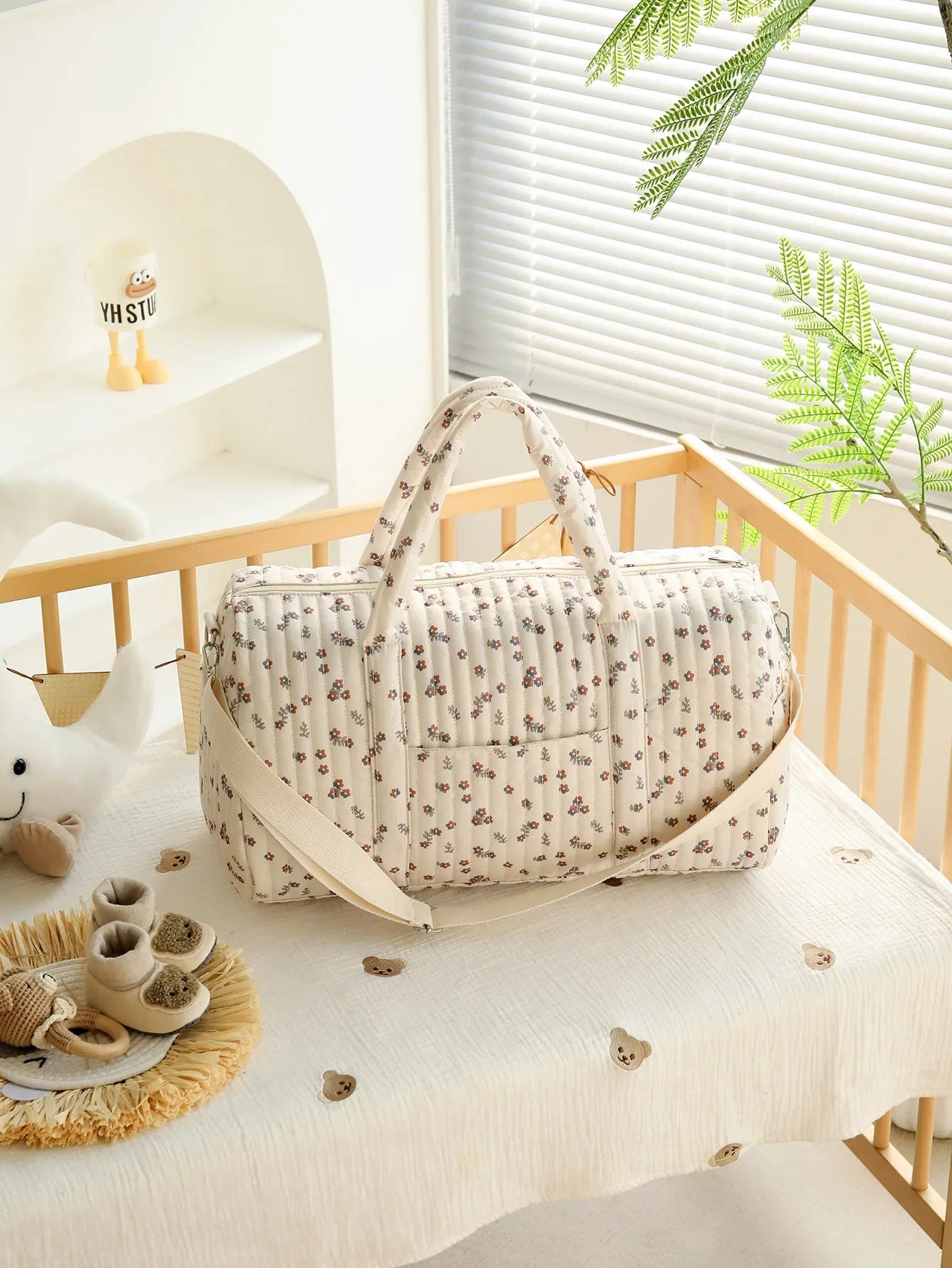 Bolsa grande para guardar pañales de mamá, elegante, espaciosa y lista para cada aventura 👶✨