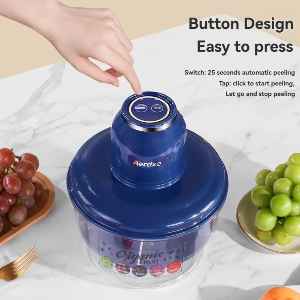 New Automatic Fruit Peeler Machine. Wireless Portable Apple/Peach Peeler for Home Use