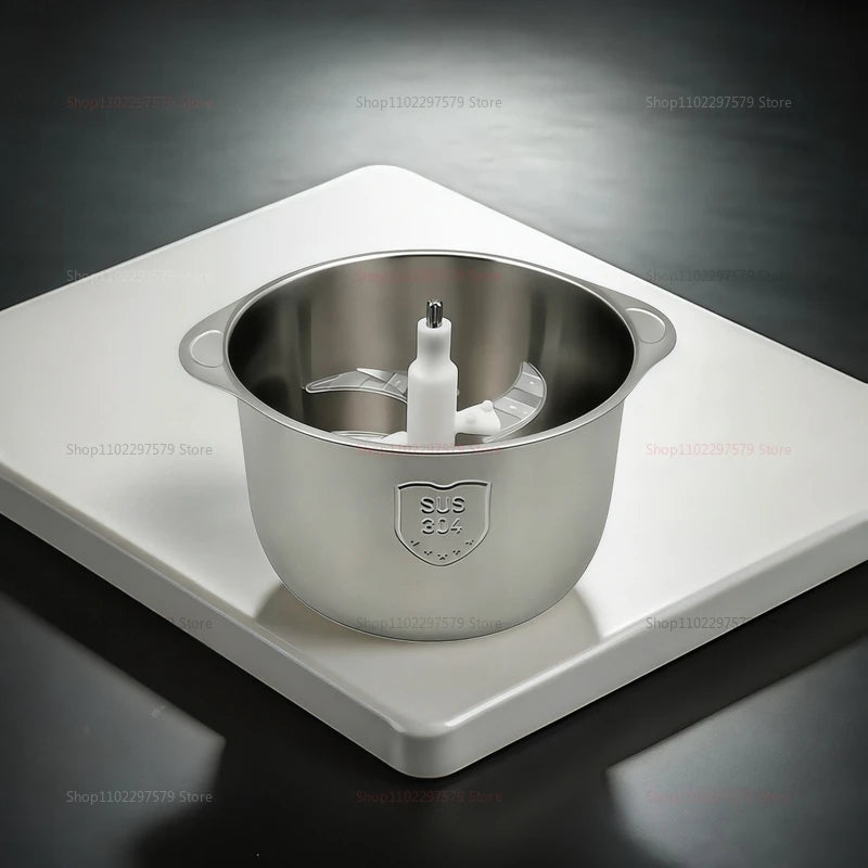 Electric Meat Grinder 5L Food Processor Stainless Steel Vegetable Slicer Multi-function for Kitchen Cooking and Food Blender