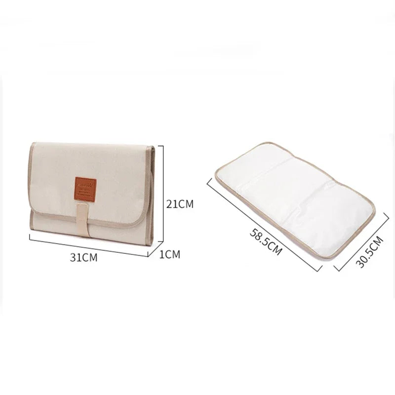 Foldable Baby Diaper Changing Pad, Waterproof & Portable for On-the-Go Parents
