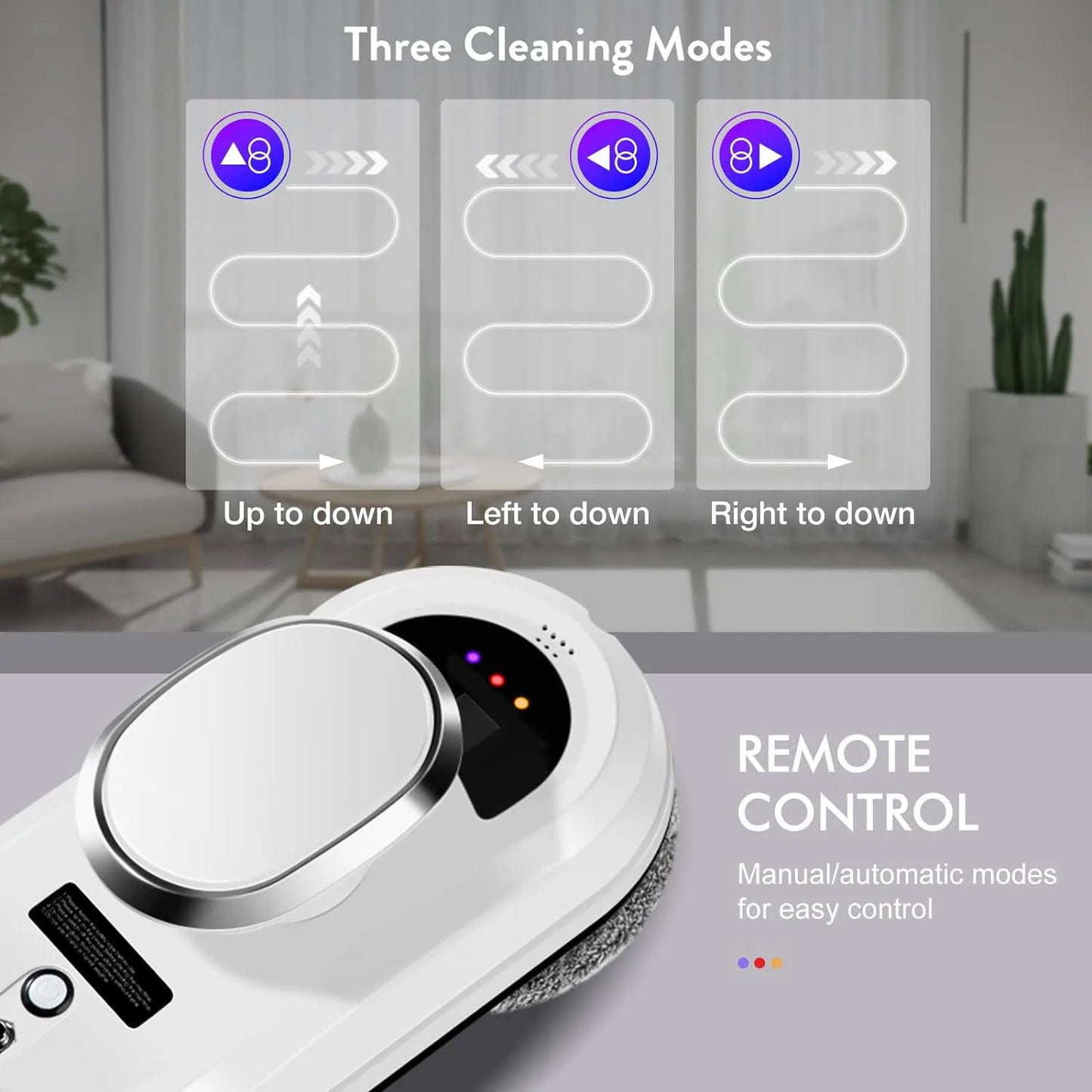SmartShine™ Window Cleaning Robot. Effortless Shine, Every Time!