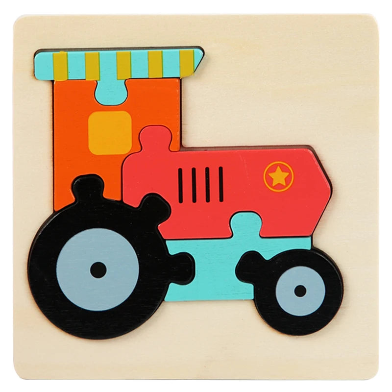 Set Puzzle Montessori in Legno. Apprendimento Divertente per Bambini da 1 a 4 Anni