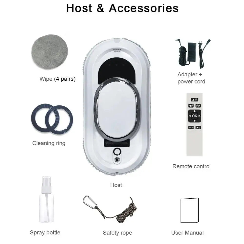 SmartShine™ Window Cleaning Robot. Effortless Shine, Every Time!