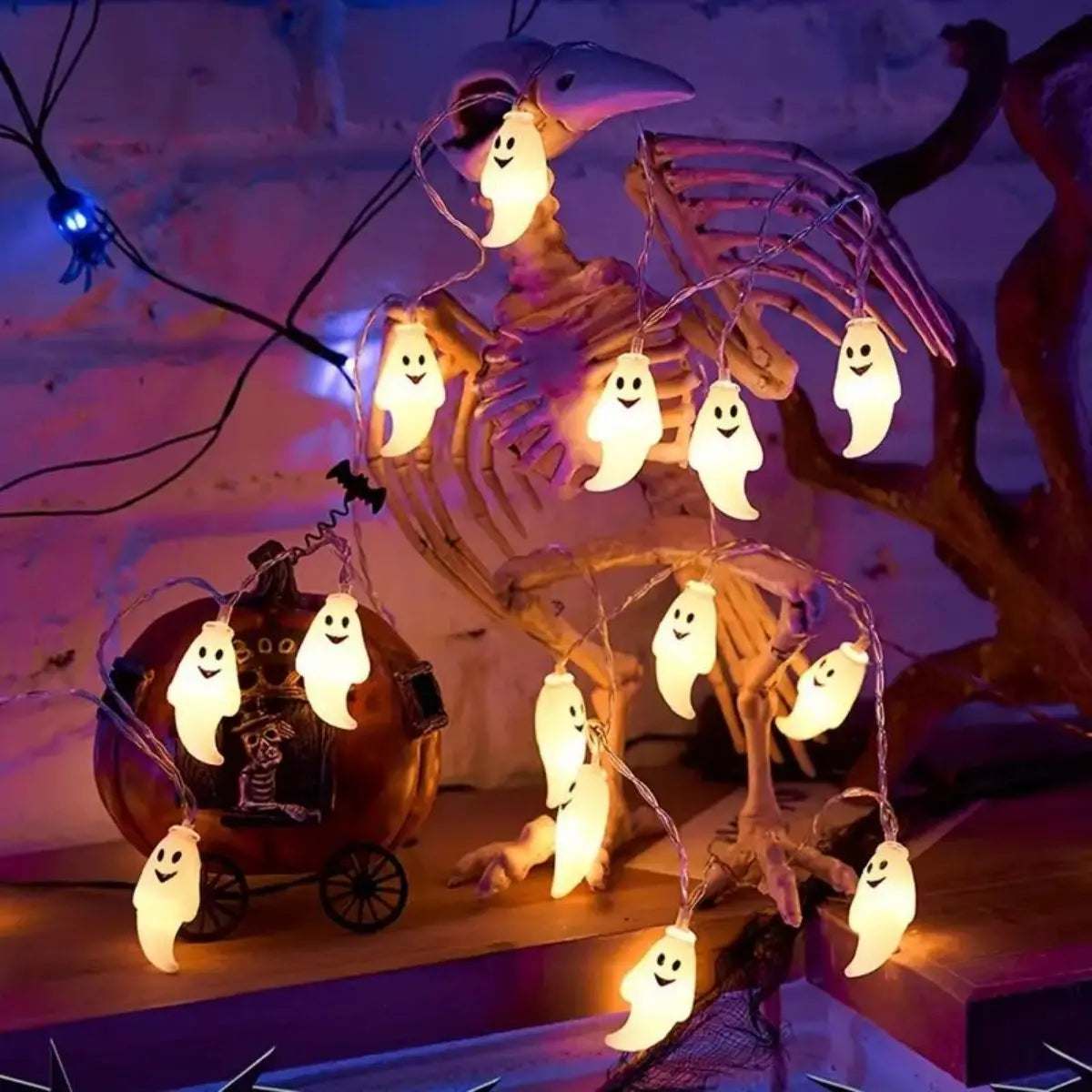 Decorazioni Halloween. Luci Fantasmi Halloween 3m – 10 o 20 LED, a Batteria