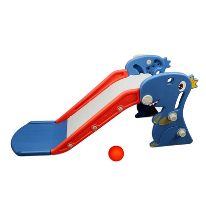 Scivolo Pieghevole per Bambini con Tema Dinosauro. Divertimento Sicuro e Educativo per Bambini da 0 a 3 Anni