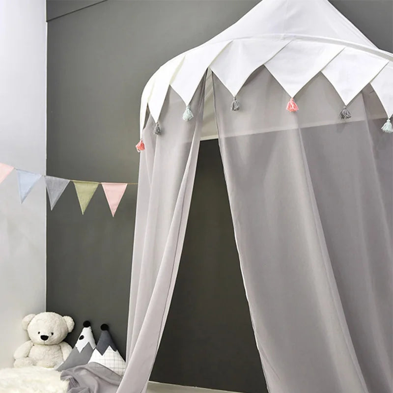 Un Rifugio da Favola: Tenda Camera da Letto per Bambini con Baldacchino Pieghevole.