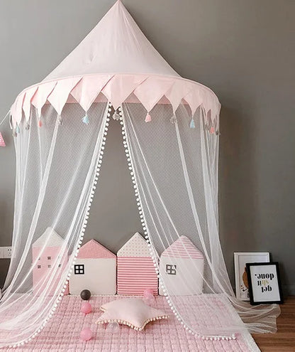 Un Rifugio da Favola: Tenda Camera da Letto per Bambini con Baldacchino Pieghevole.