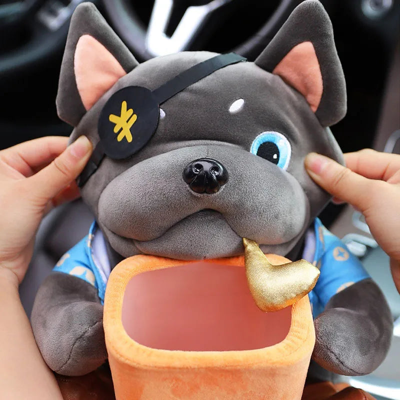 Porta Fazzoletti & Mini Pattumiera 2-in-1 da Auto in Peluche. Pratico, Adorabile e Salvaspazio!