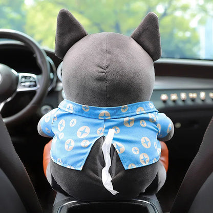 Porta Fazzoletti & Mini Pattumiera 2-in-1 da Auto in Peluche. Pratico, Adorabile e Salvaspazio!