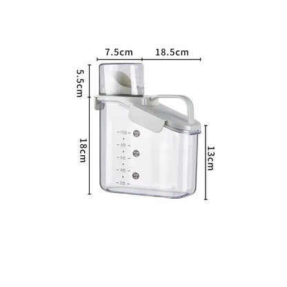 Contenitore Cereali 1500ML con Misurino. Conservazione Ermetica per Riso, Legumi e Alimenti Secchi
