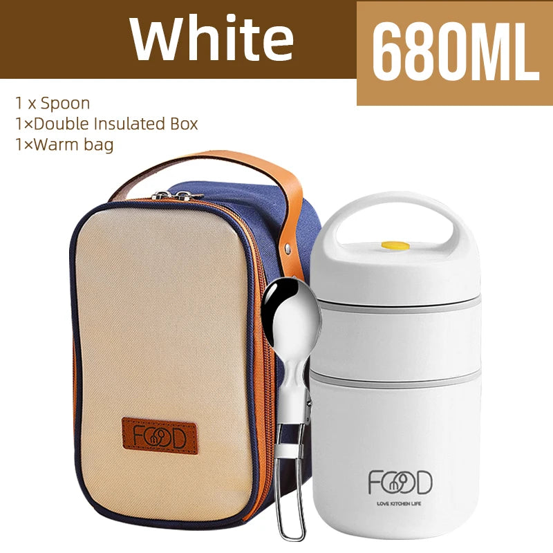 Contenitore per merenda 680ml. Pasti sempre caldi, freschi e pronti, ovunque vada tuo figlio!