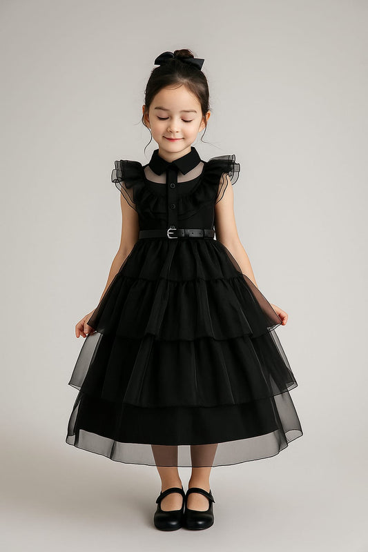 Costume Halloween Wednesday Addams Bambina: Feste e Cosplay per Bambine