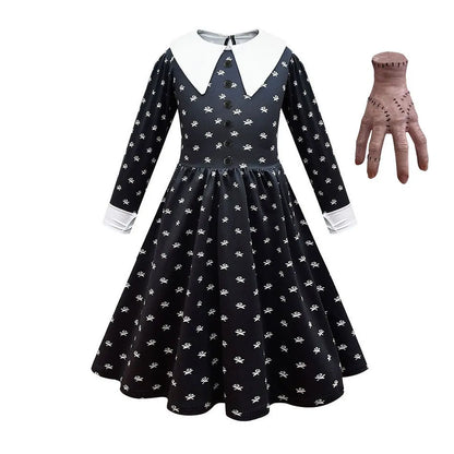 Costume Halloween Wednesday Addams Bambina: Feste e Cosplay per Bambine