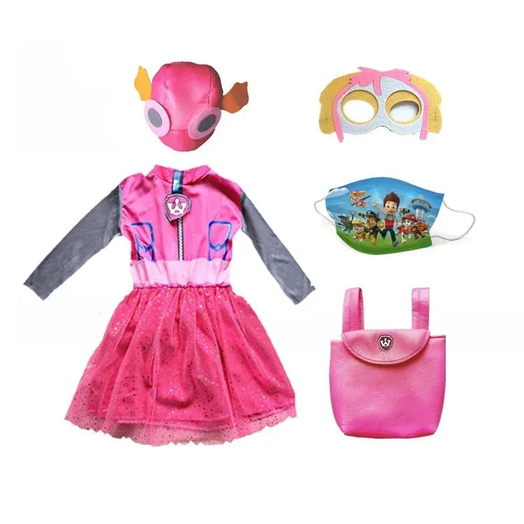 Costume Halloween Paw Patrol. Completo per Bambini