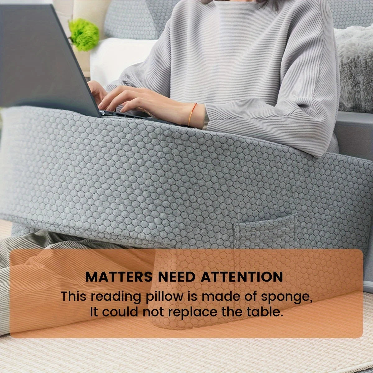 Comfort Estremo per Giocatori e Lettori: Cuscino Lettura XL in Memory Foam con Braccioli