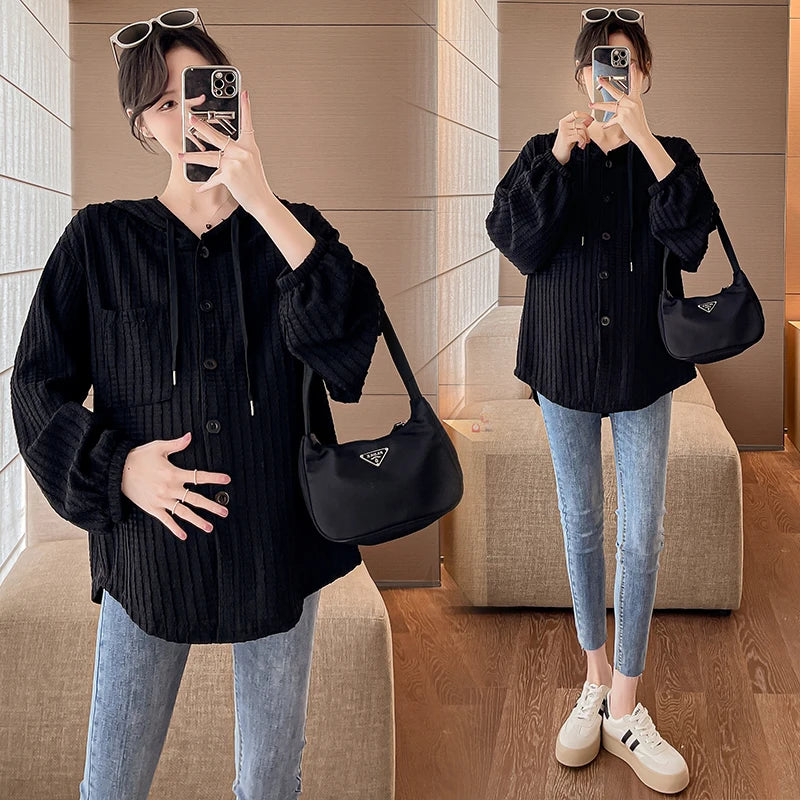 Felpa Premaman Autunno 2025. Eleganza Casual con Comfort per la Maternità.