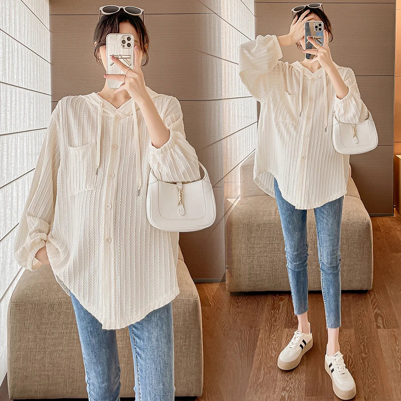 Felpa Premaman Autunno 2025. Eleganza Casual con Comfort per la Maternità.