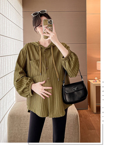 Felpa Premaman Autunno 2025. Eleganza Casual con Comfort per la Maternità.