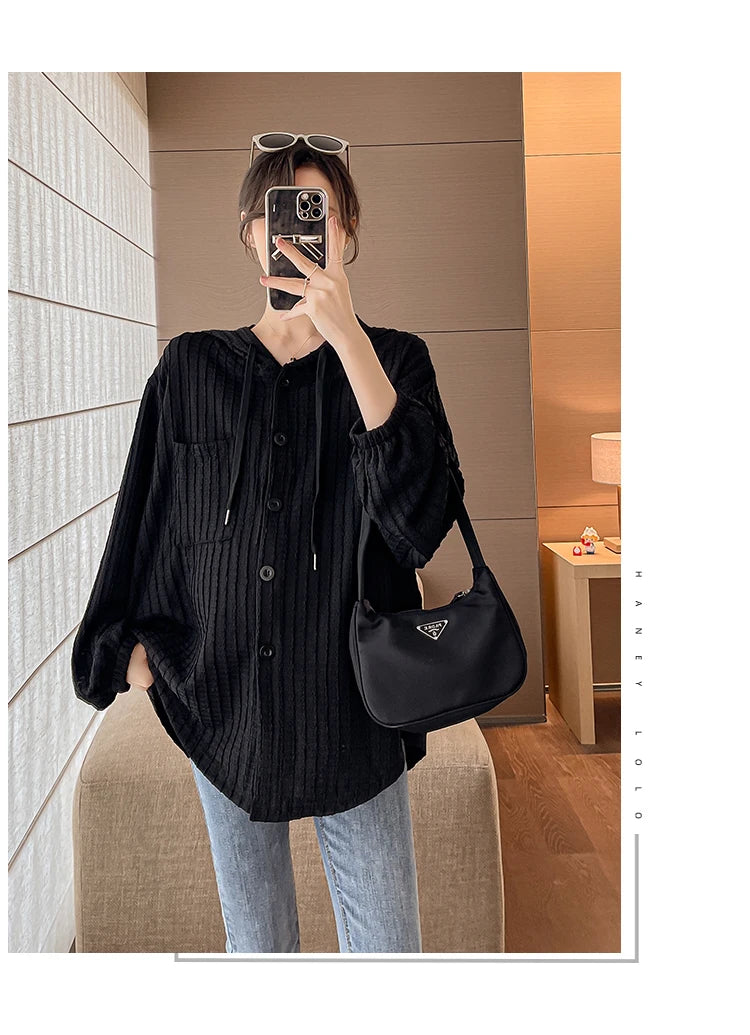 Felpa Premaman Autunno 2025. Eleganza Casual con Comfort per la Maternità.