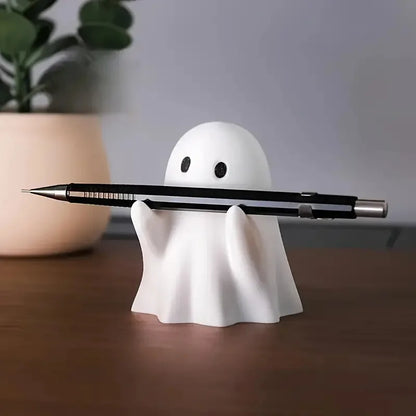 Cute Ghost Pen Holder. Funny Halloween Desk Decor