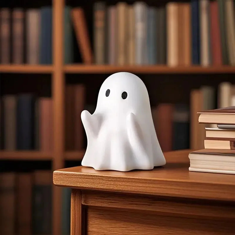 Cute Ghost Pen Holder. Funny Halloween Desk Decor