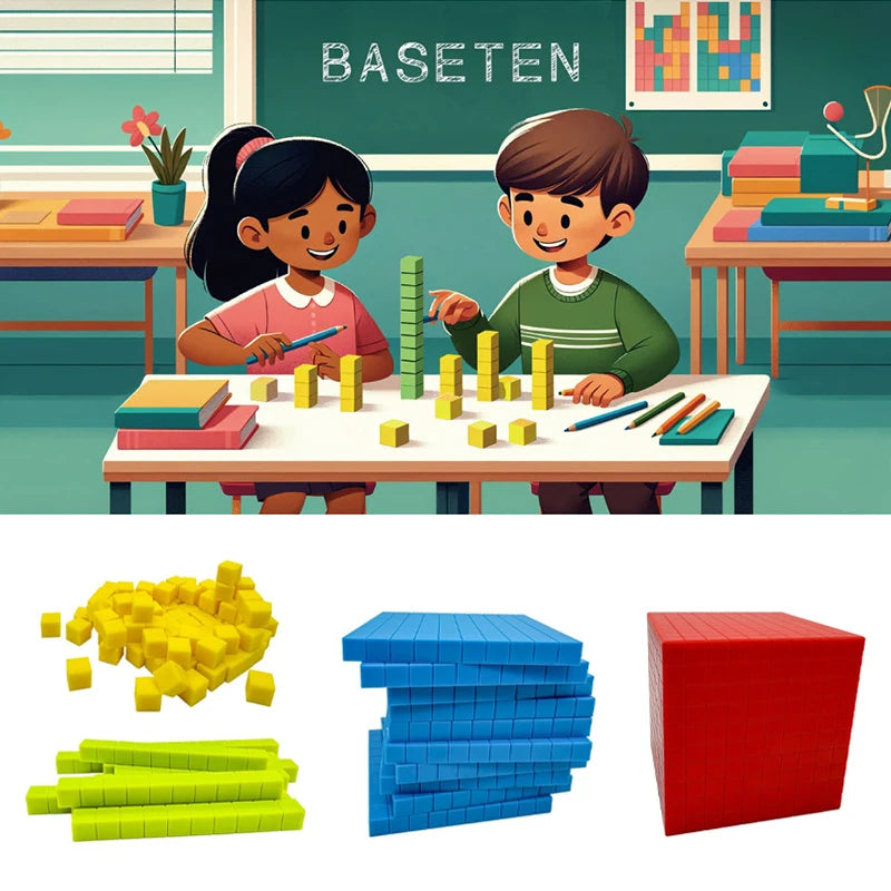 Montessori Cubi Decimali 3D. Edizione Pensiero Logico. Giochi Montessori.