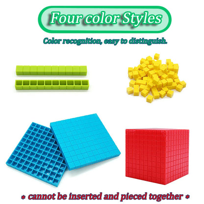 Montessori Cubi Decimali 3D. Edizione Pensiero Logico. Giochi Montessori.