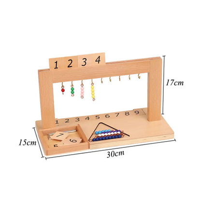 Set Montessori con Perle Decimali. Edizione Famiglia. Giochi Montessori Educativi