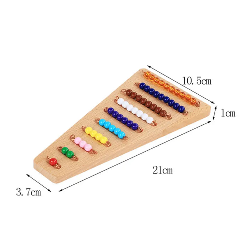 Set Montessori con Perle Decimali. Edizione Famiglia. Giochi Montessori Educativi