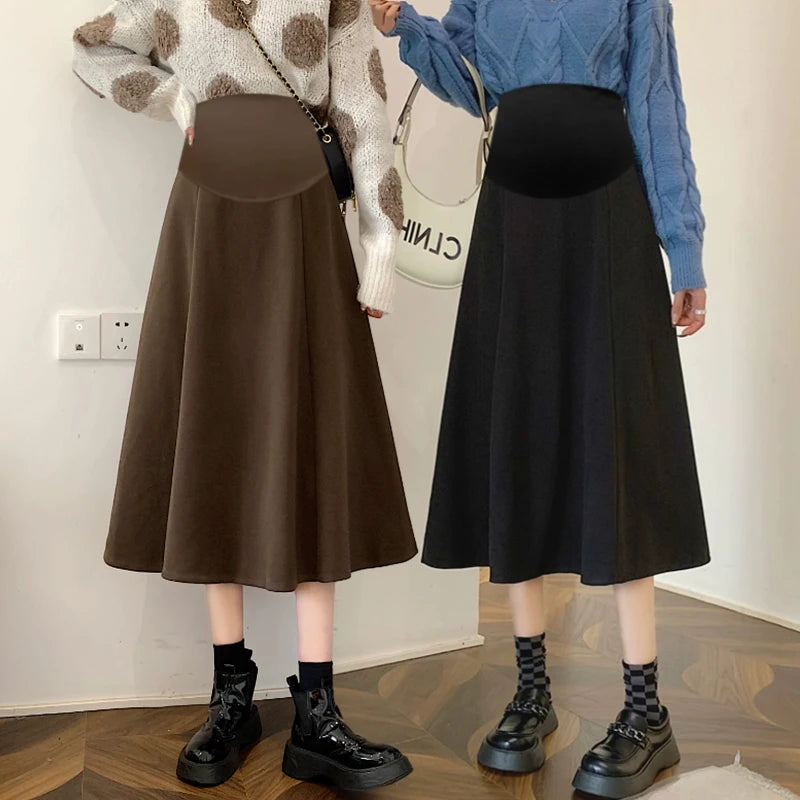 Gonna Premaman Lunga da Lavoro. Eleganza Comoda per Tutti i Giorni