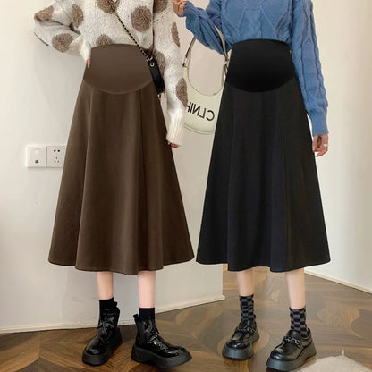 Gonna Premaman Lunga da Lavoro. Eleganza Comoda per Tutti i Giorni