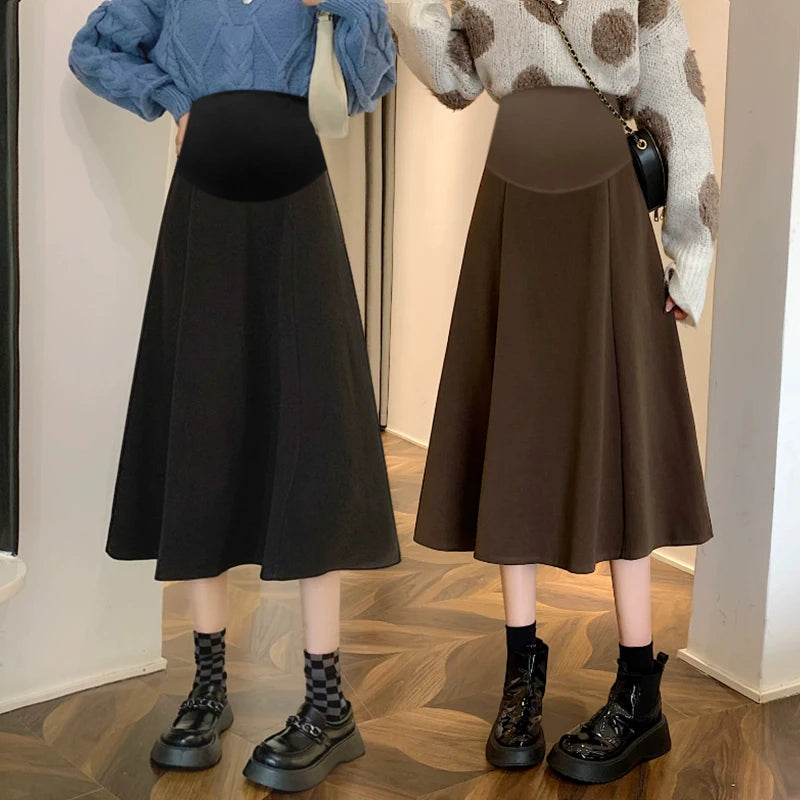 Gonna Premaman Lunga da Lavoro. Eleganza Comoda per Tutti i Giorni