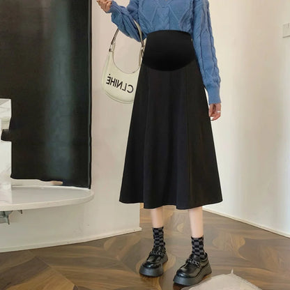 Gonna Premaman Lunga da Lavoro. Eleganza Comoda per Tutti i Giorni