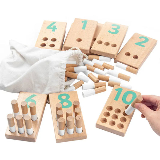 Montessori Wooden Numbers Peg Board – Smart Counting Fun for Young Learners (Ages 3–6) 🌱📘