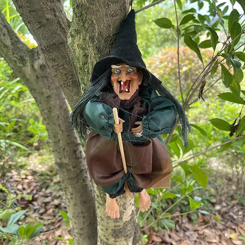 Halloween Talking Witch with LED Eyes & Sounds. Spooky Decor