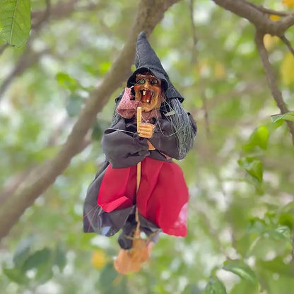 Halloween Talking Witch with LED Eyes & Sounds. Spooky Decor