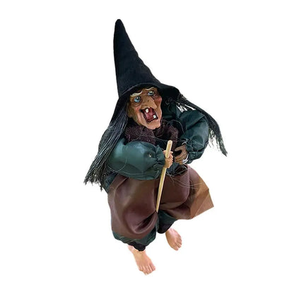 Halloween Talking Witch with LED Eyes & Sounds. Spooky Decor