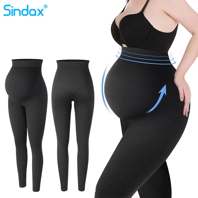 Leggings Premaman Vita Alta Modellanti. Abbigliamento Donna Incinta.