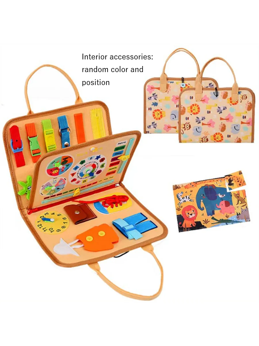 Libro Sensoriale Montessori. Busy Bag Attività Educative per Bambini in Viaggio o a Casa