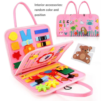 Libro Sensoriale Montessori. Busy Bag Attività Educative per Bambini in Viaggio o a Casa