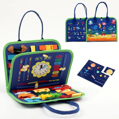 Libro Sensoriale Montessori. Busy Bag Attività Educative per Bambini in Viaggio o a Casa
