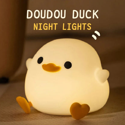 🦆 Doudou Duck. Luce Notturna Morbida, Sogni Dolci, Design Intelligente 🌙