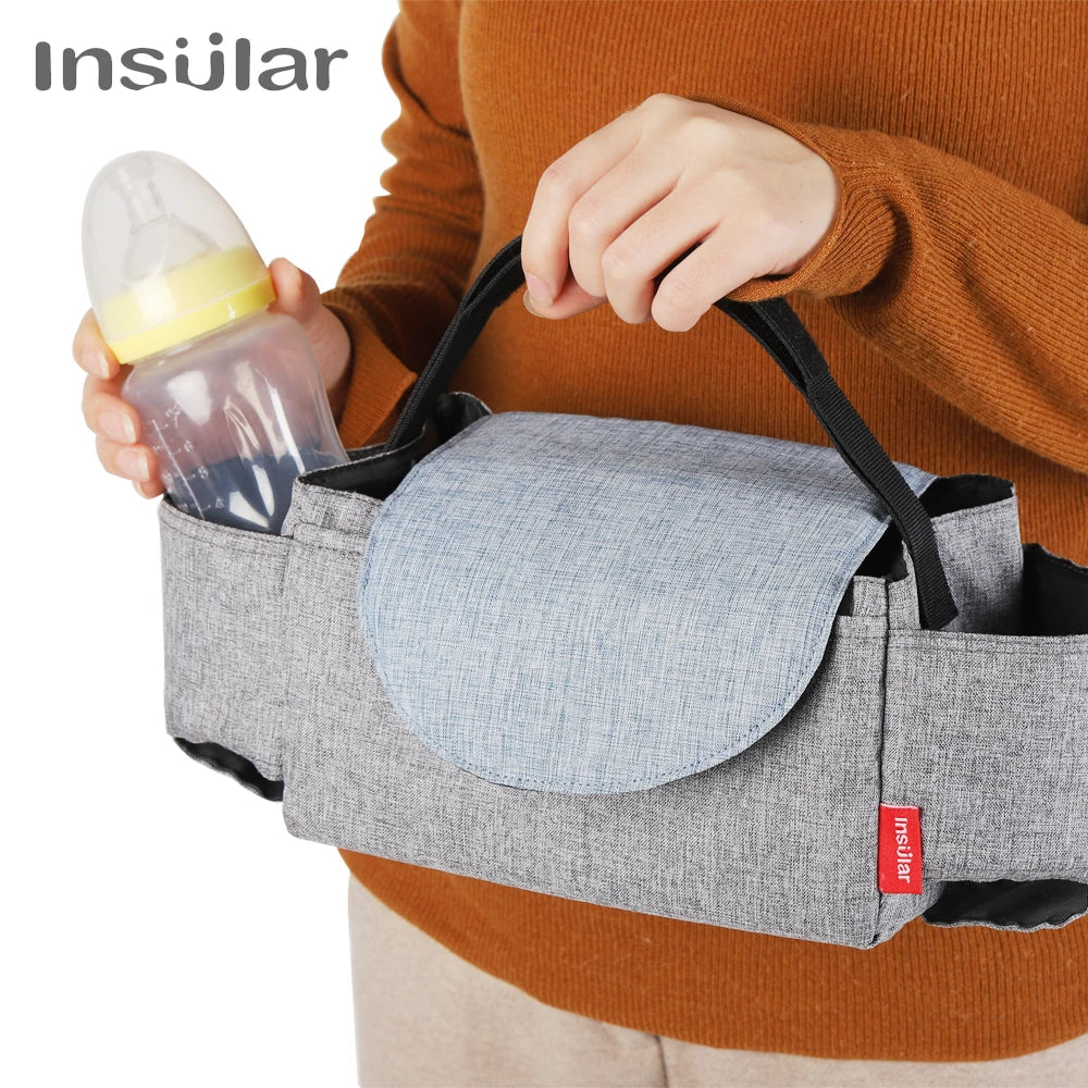Borsa Portabiberon Termica per Mamme. Borsa Organizer da Passeggino per Cura del Bebè