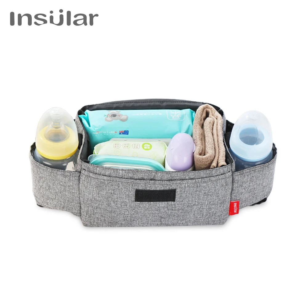 Borsa Portabiberon Termica per Mamme. Borsa Organizer da Passeggino per Cura del Bebè