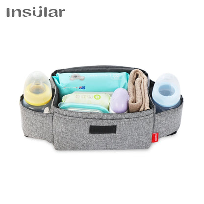 Borsa Portabiberon Termica per Mamme. Borsa Organizer da Passeggino per Cura del Bebè