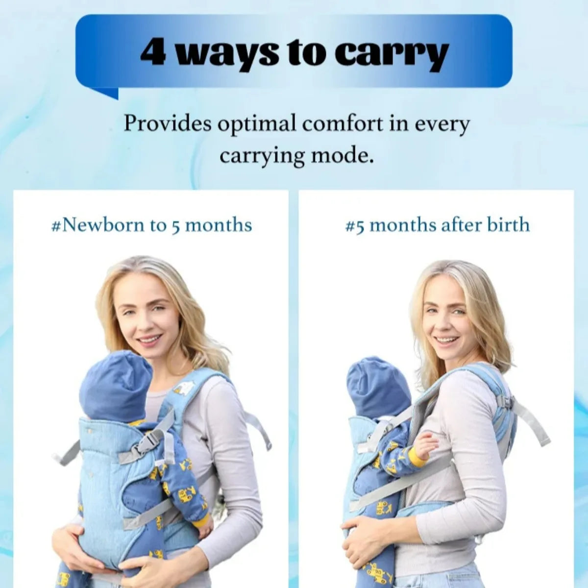 2024 Hot Style Baby Shoulder Multifunctional Carrier Four-in-One One-Shoulder Baby Carrier Waist Stool Baby Holding Magic Device